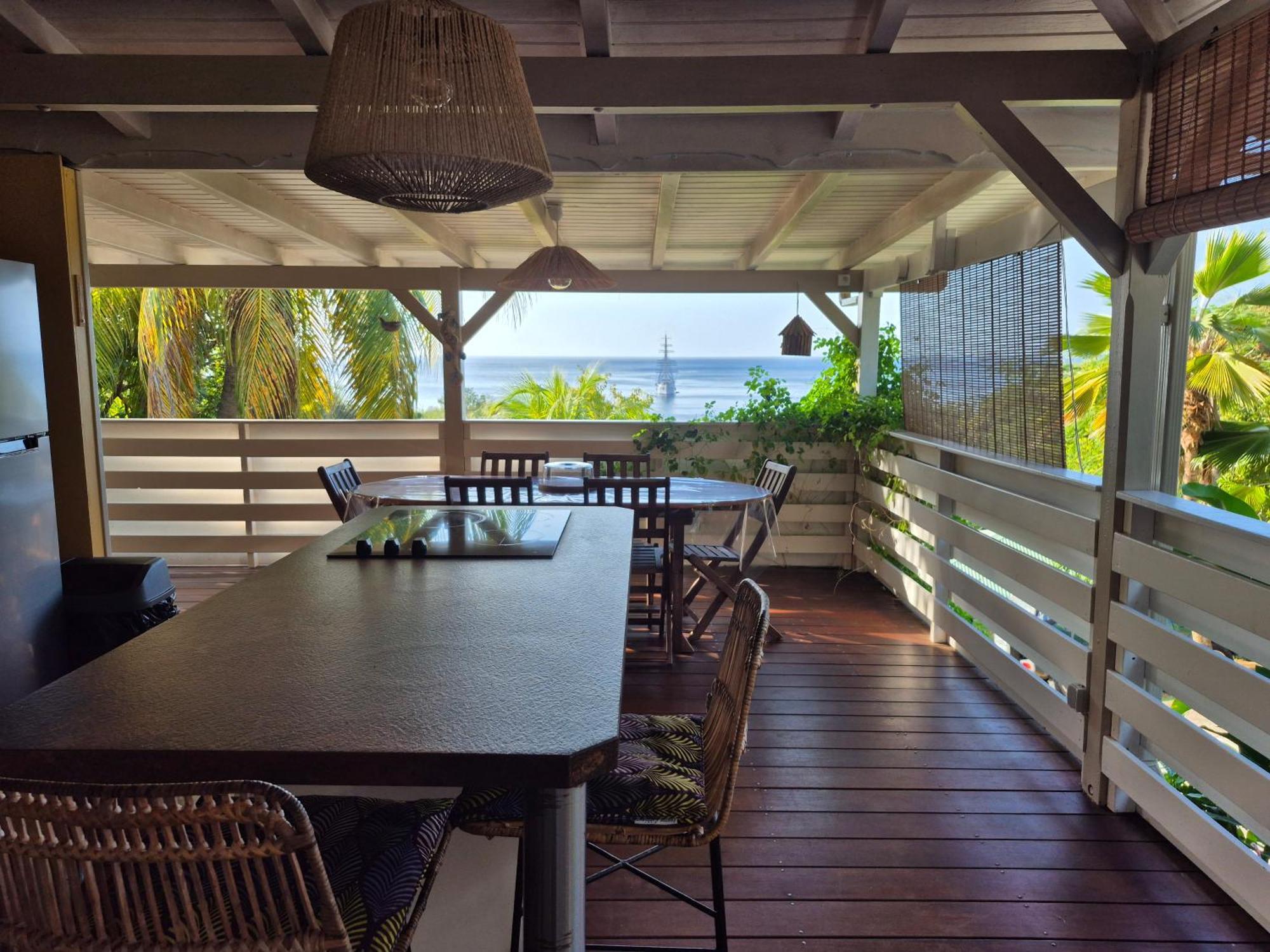 Villa Cannelle, Piscine, Vue Mer Deshaies Exterior foto